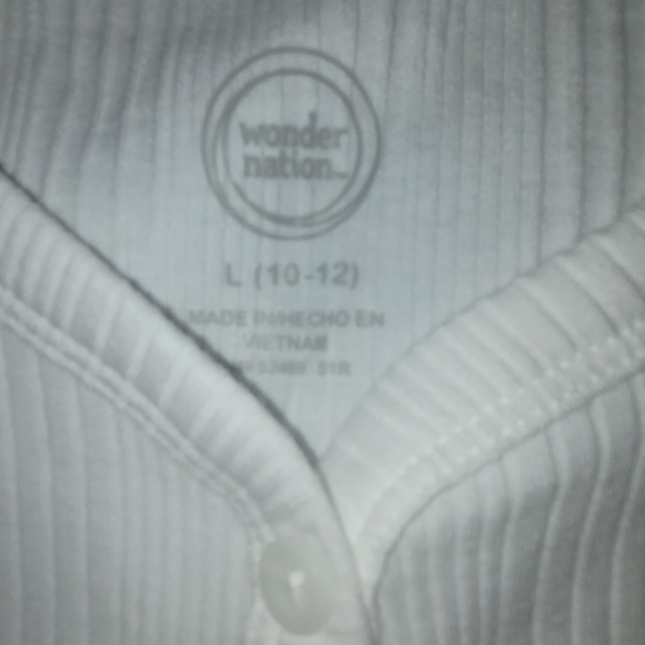 Wonder Nation White Ribbed - Picture 2 of 3